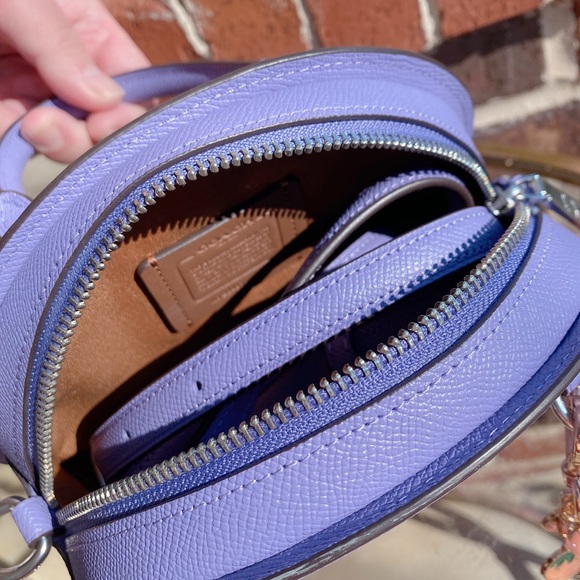 NWT Coach Blueberry Crossbody with Handmade Strawberry Cluster Bag Charm CR253 - Picture 7 of 9